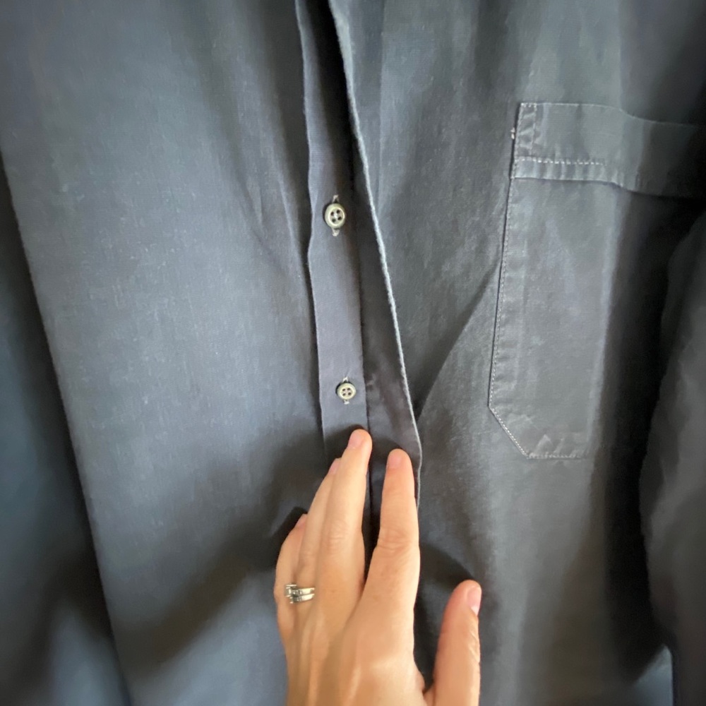 Gray button down - Picture 2 of 3